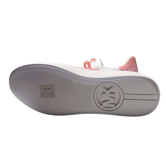 MICHAEL KORS POPPY LOGO STRIPE LACE UP SNEAKERS COLOR SHRBERT SIZE 11 - Picture 4 of 7